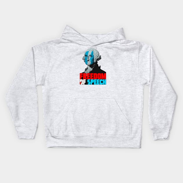 GEORGE WASHINGTON  BRAVEHEART Kids Hoodie by theanomalius_merch